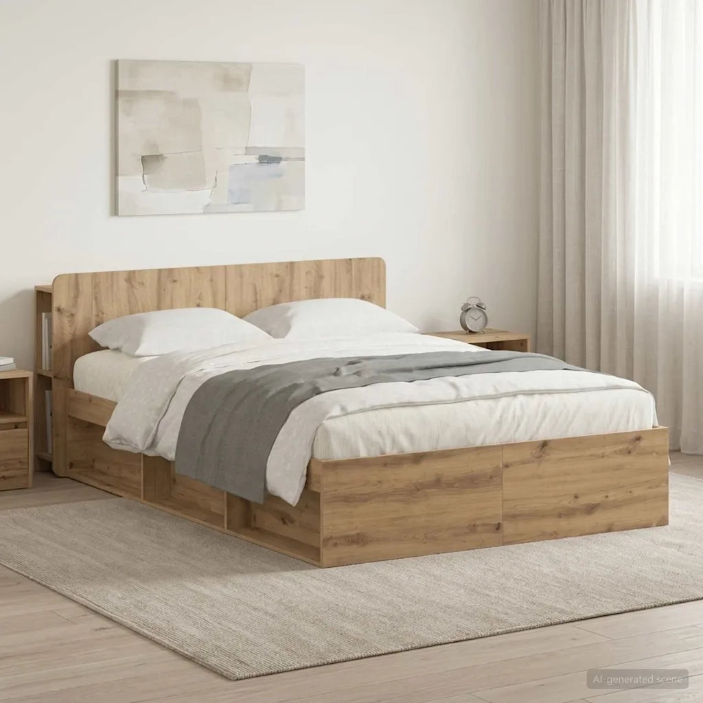 Telaio del letto con storage Rovere Artigianale 150 x 200 cm 3433391