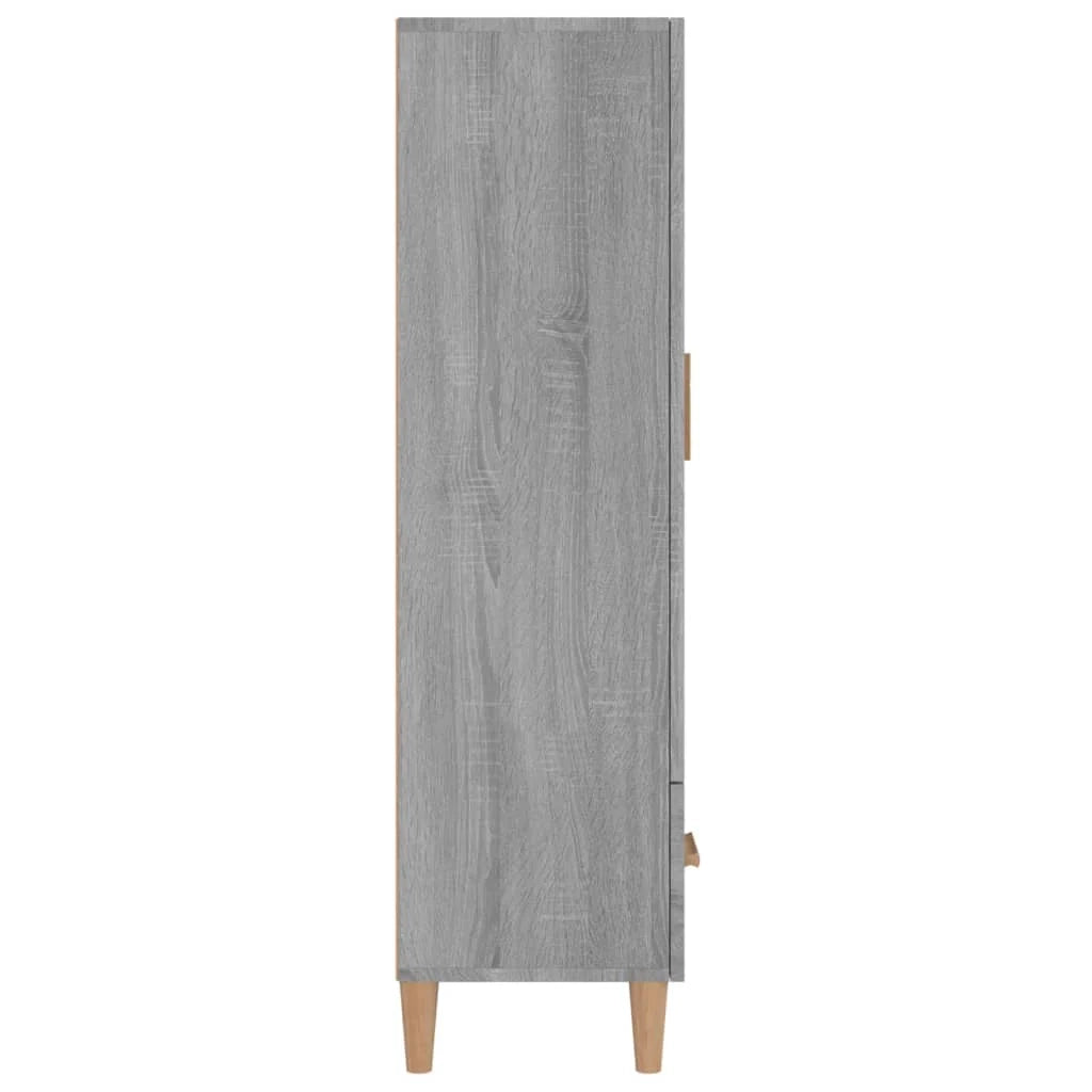 Buffet credenza cassettiera armadio mobile contenitore organizer cucina soggiorno salotto Sonoma 70 x 31 x 115 cm legno ingegnerizzato grigio 02_0036504