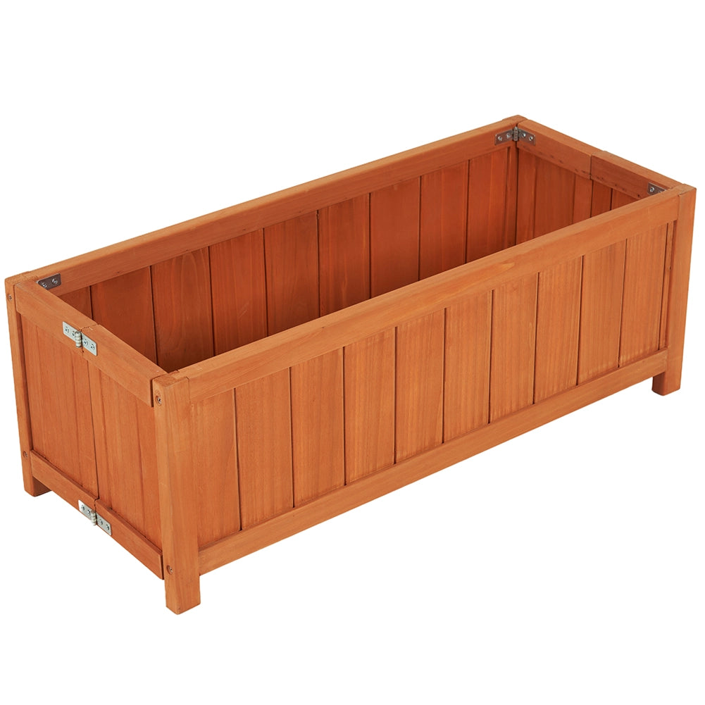 Fioriera in Legno Pieghevole Vaso per Fiori e Piante Esterno Giardino 70x30x25cm