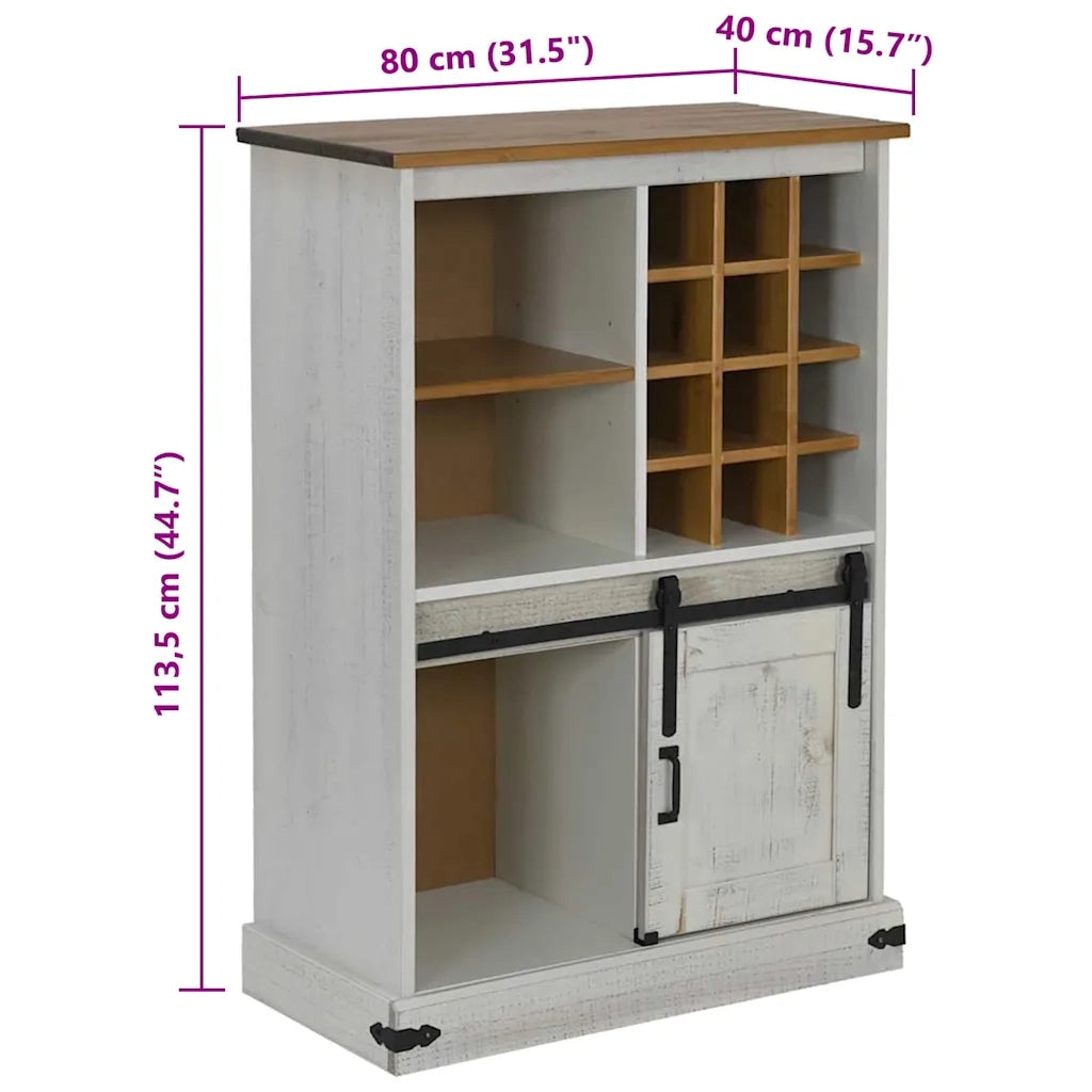 Cantinetta per Vini HALDEN con Portabottiglie&Porta Scorrevole