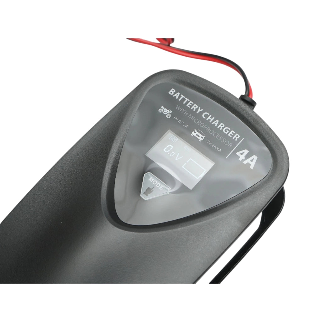 Caricabatterie smart digitale automatico 6V/12V, 4-120Ah, con protezioni multiple, modalità rigenerazione batteria, modalità inverno Breckner Germany