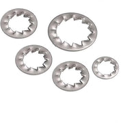 ONF3 - Tazza interna per denti - Dischi di blocco - Acciaio inossidabile - Disco di blocco a griglia M16 - Blocco sicuro - Adatto per assi