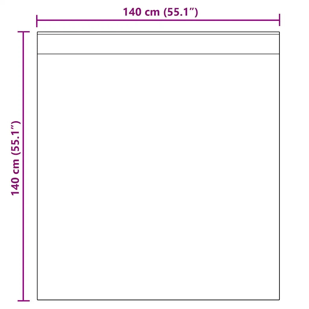 Tende in Voile con Linguetta 2 pz Marrone 4102261