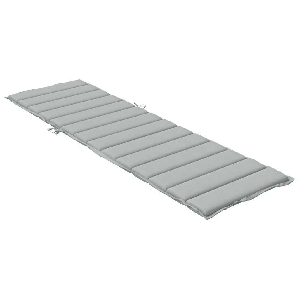 Cuscino per Lettino Prendisole Grigio Chiaro MÃ©lange 200x60x4cm