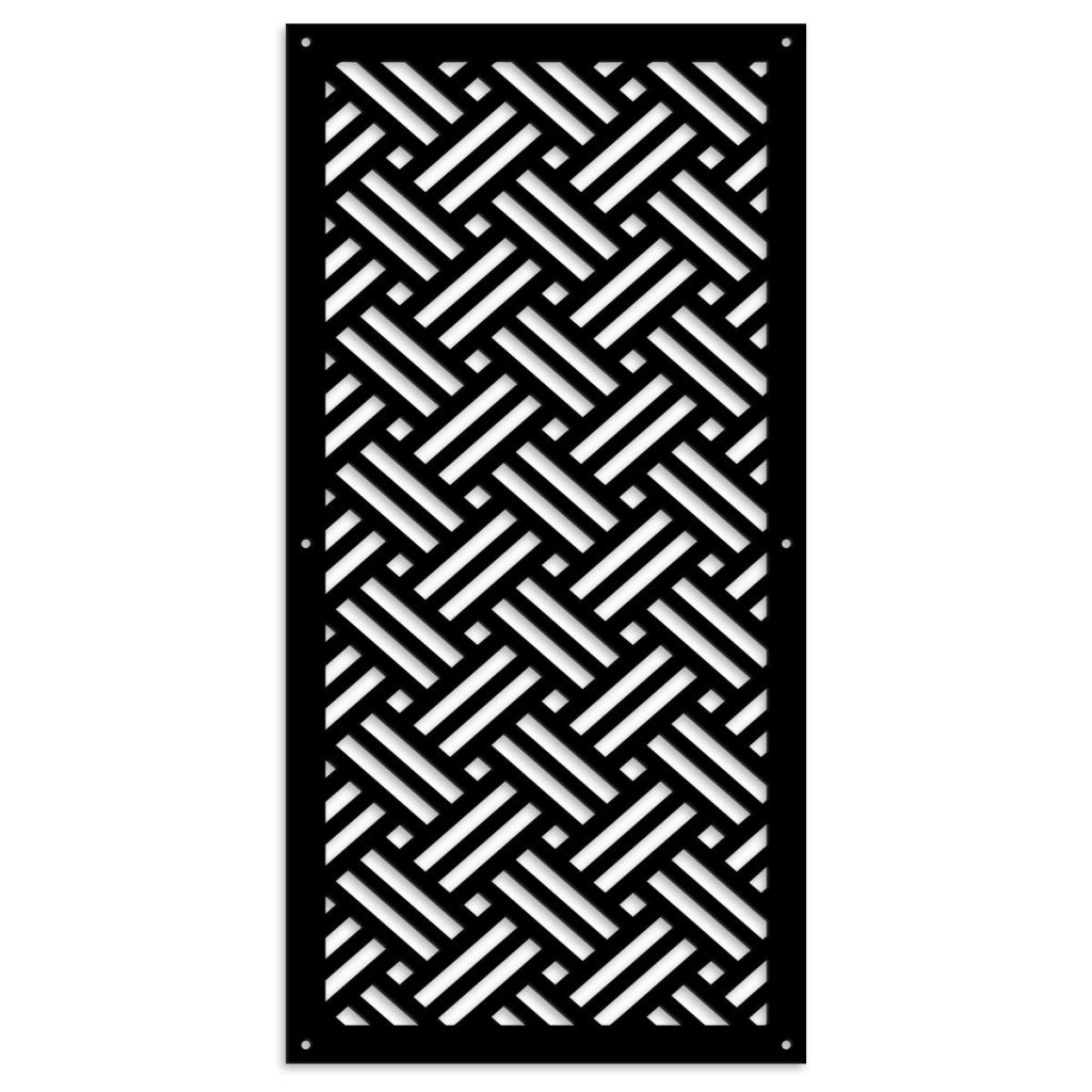 FILOTTO - Pannello in PVC traforato - Parasole Colore: nero, Misura: 73x148 cm