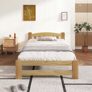 Letto singolo in legno massello - Xylo - 90x200, naturale