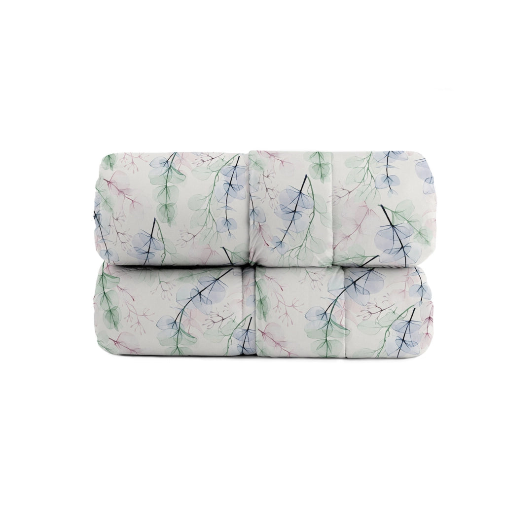 Trapunta Invernale Karma Singolo 170x260 cm in Poliestere Bouquet Blu