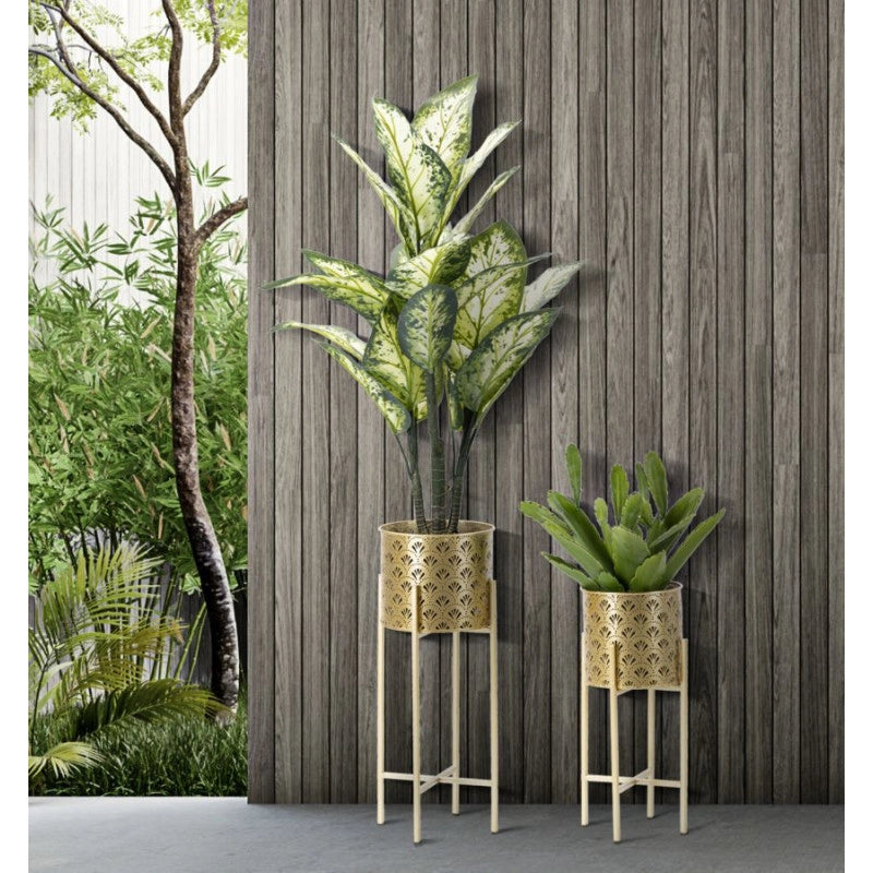 Porta Vasi Golvy Stand Coppia -b- cm ø 21x52-19x42