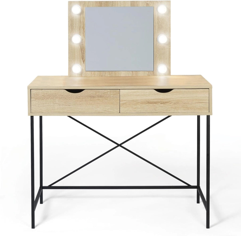 Toeletta con specchio di design industriale LOUISA