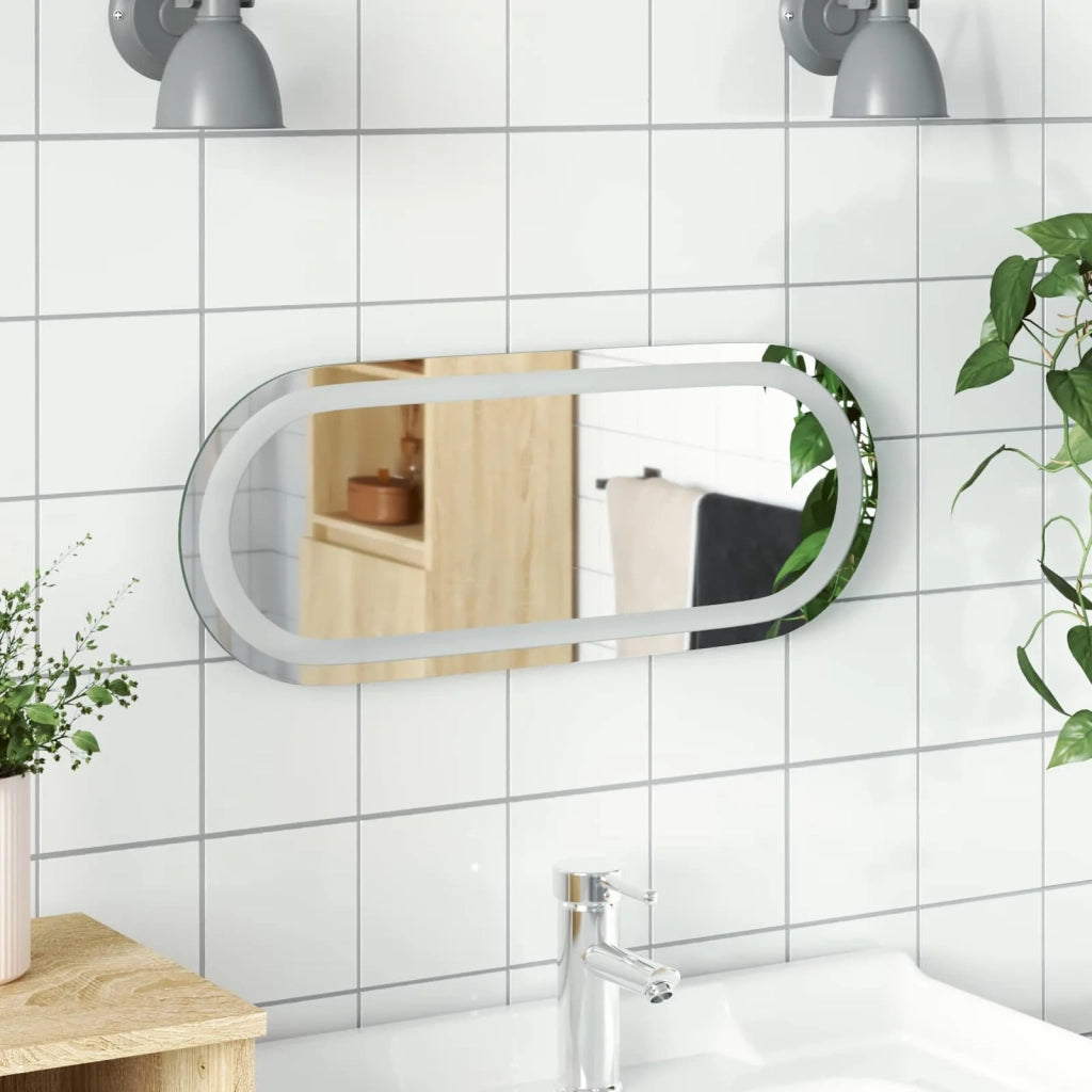 Specchio da bagno LED Trasparente 50 x 20 cm vetro temperato 42045850