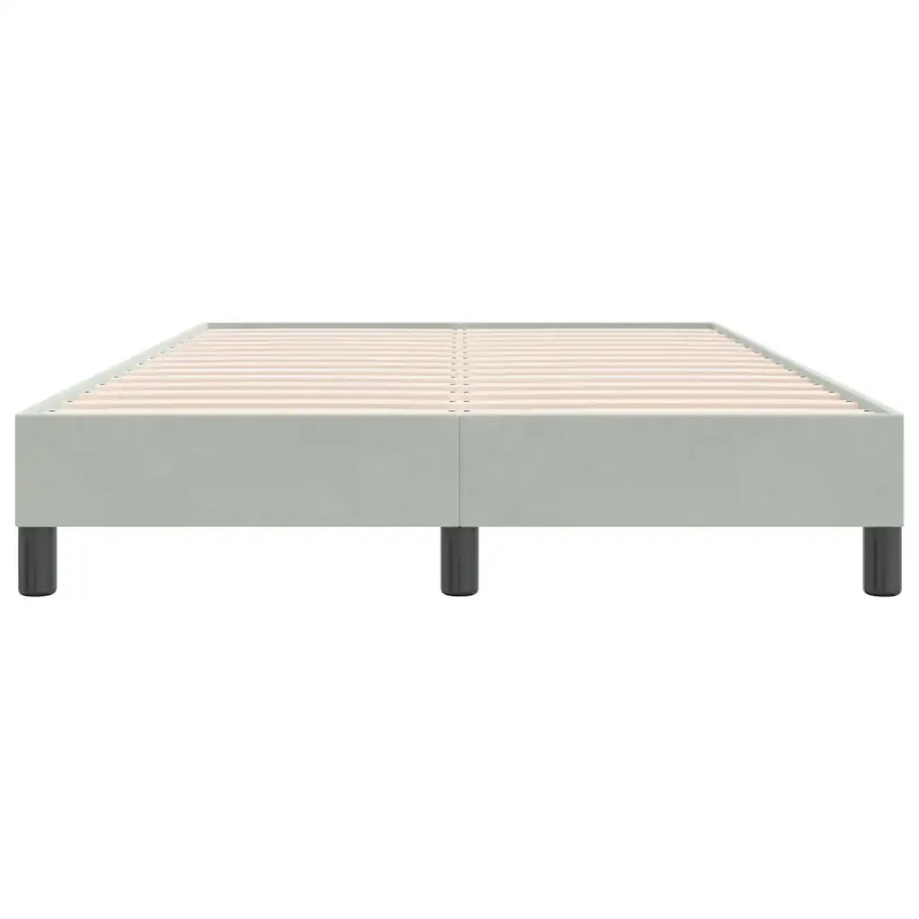 Giroletto senza Materasso Grigio Chiaro 120x220 cm Velluto 4101397