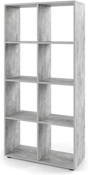 Scaffale Scutum, Calcestruzzo, 143 x 72 cm, per l’utilizzo come divisorio o come libreria aperta