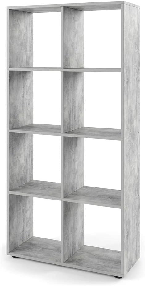 Scaffale Scutum, Calcestruzzo, 143 x 72 cm, per l’utilizzo come divisorio o come libreria aperta