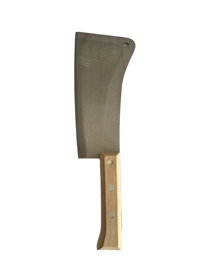 Mannaia da Macellaio 1 kg Con Lama in Acciaio Forgiato Made in Italy con Manico in Legno 23 cm