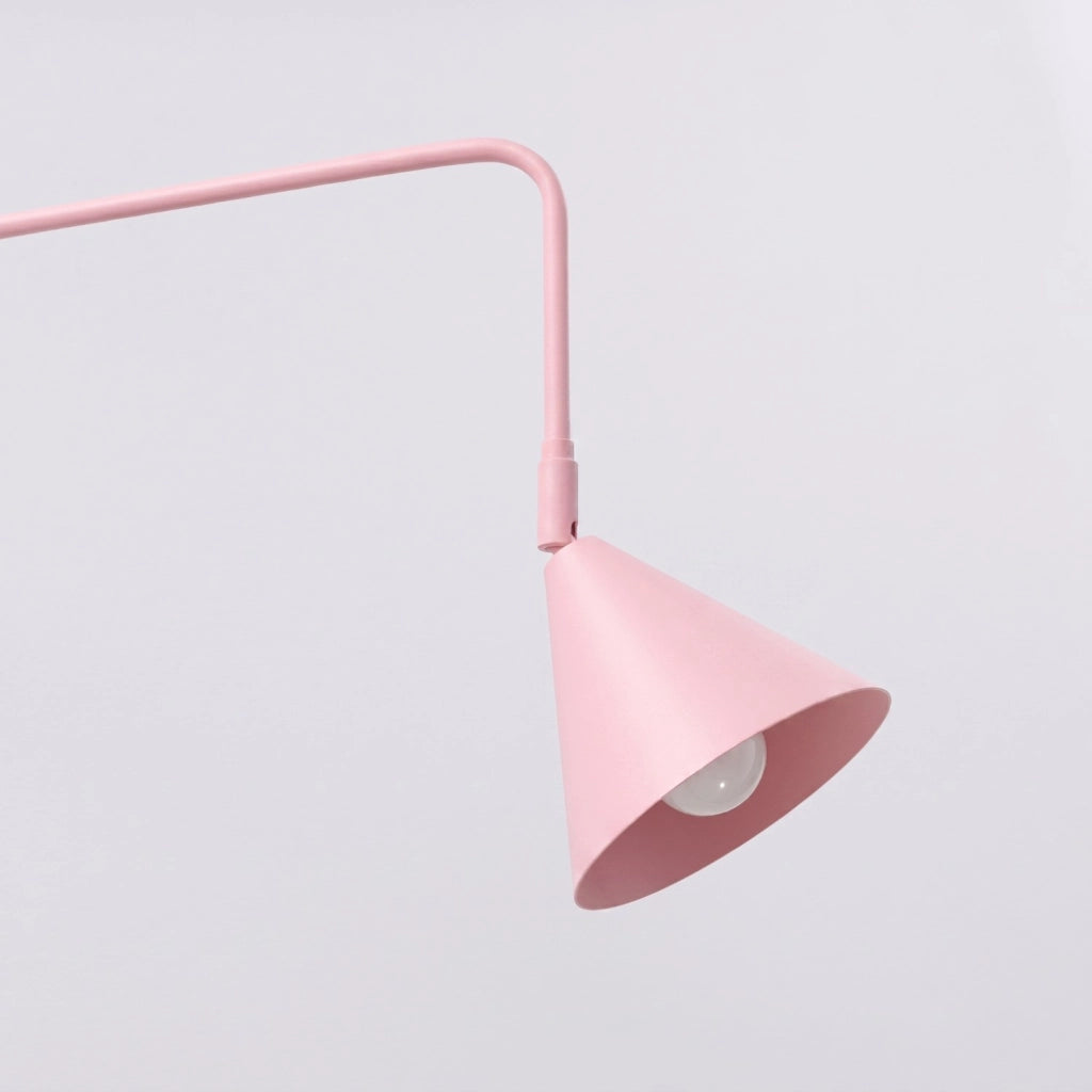 Applique NOX 1 rosa con interruttore