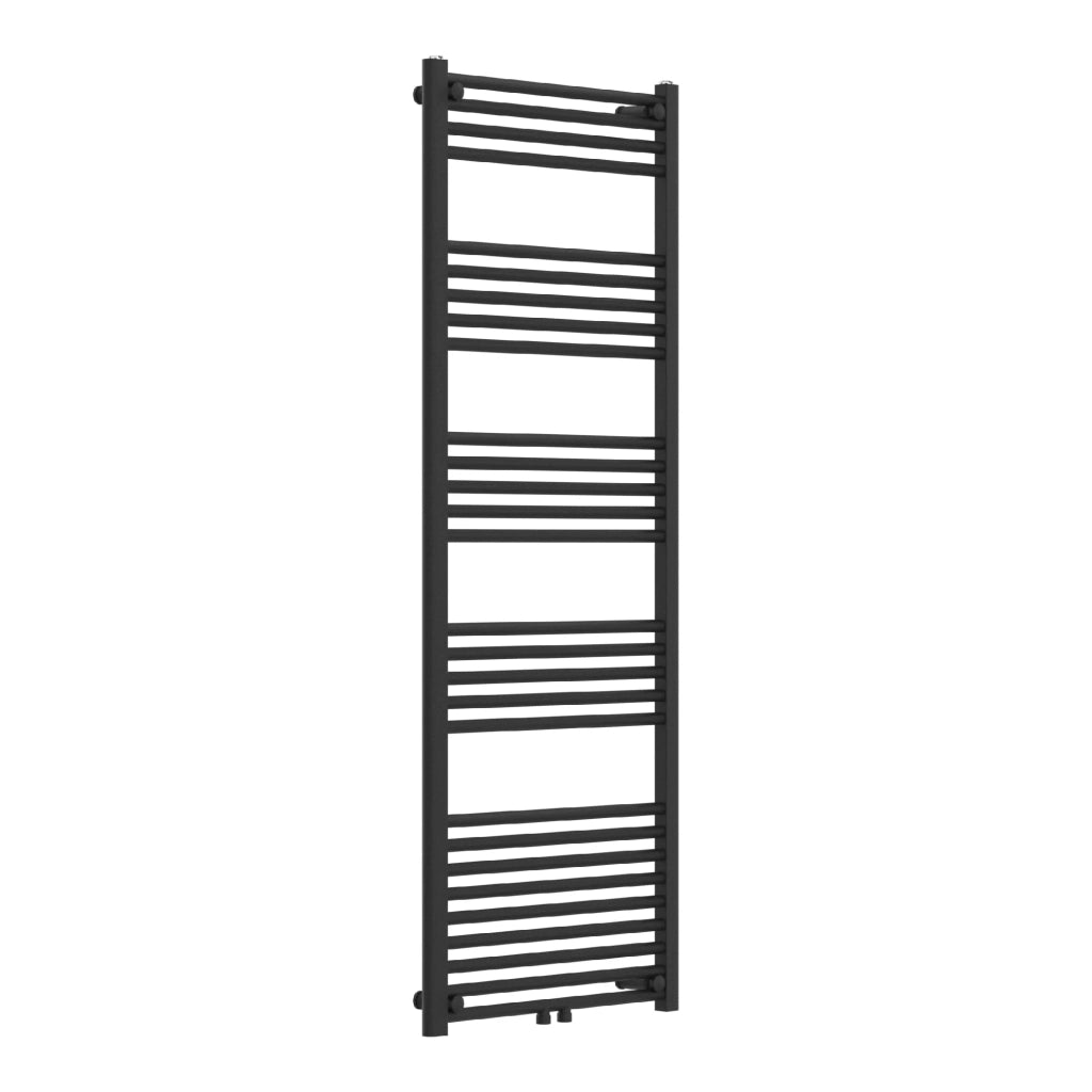 Radiatore scaldasalviette da bagno acciaio 160 x 60 cm nero 03_0010430