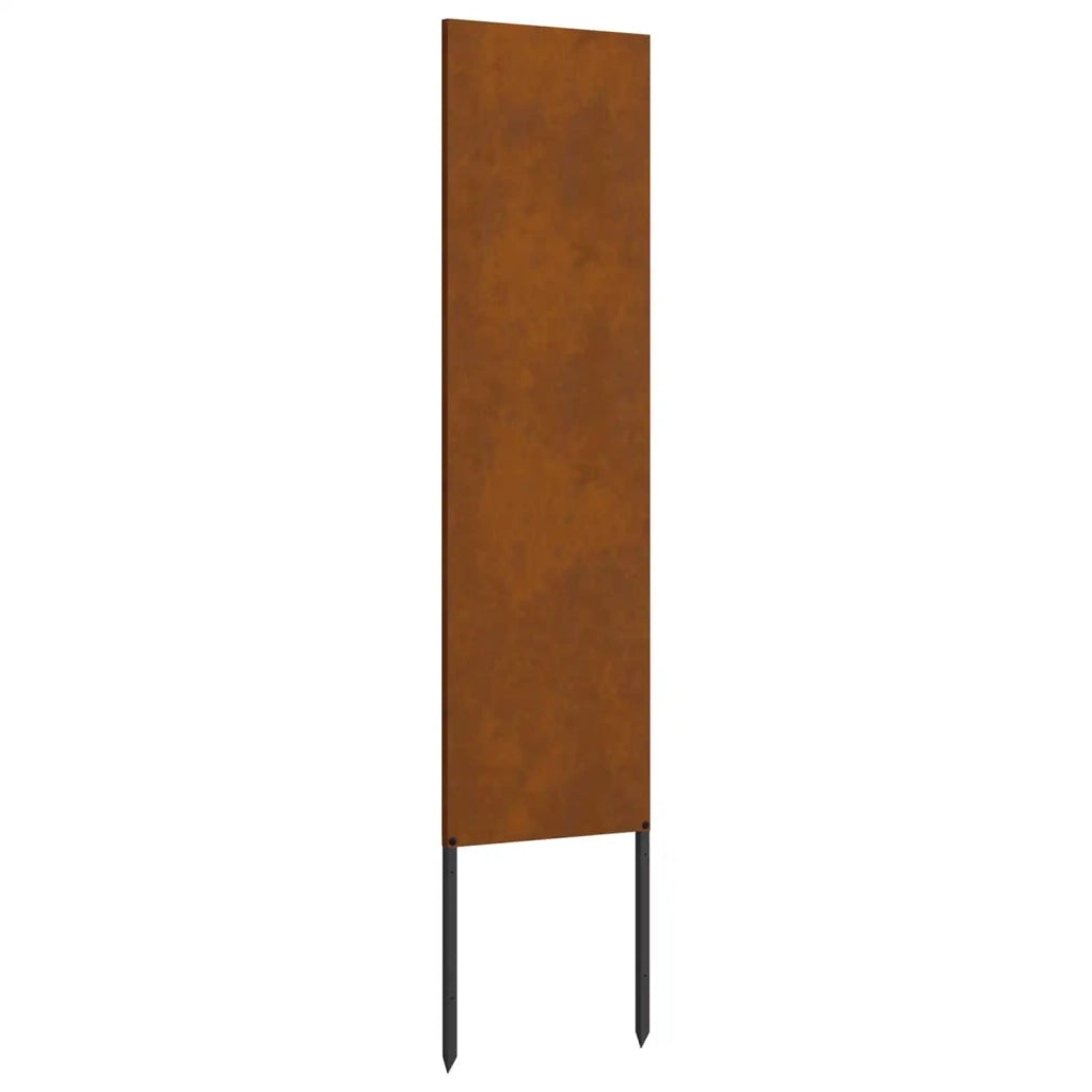 Schermo per privacy in giardino Traforo Ruggine 32 x 140 cm