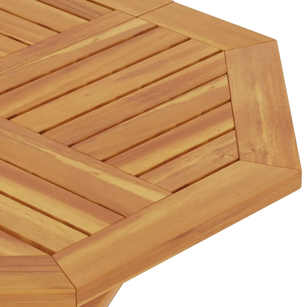 Tavolo da Giardino | Tavolino da esterno Pieghevole 85x85x76cm Legno Massello di Teak