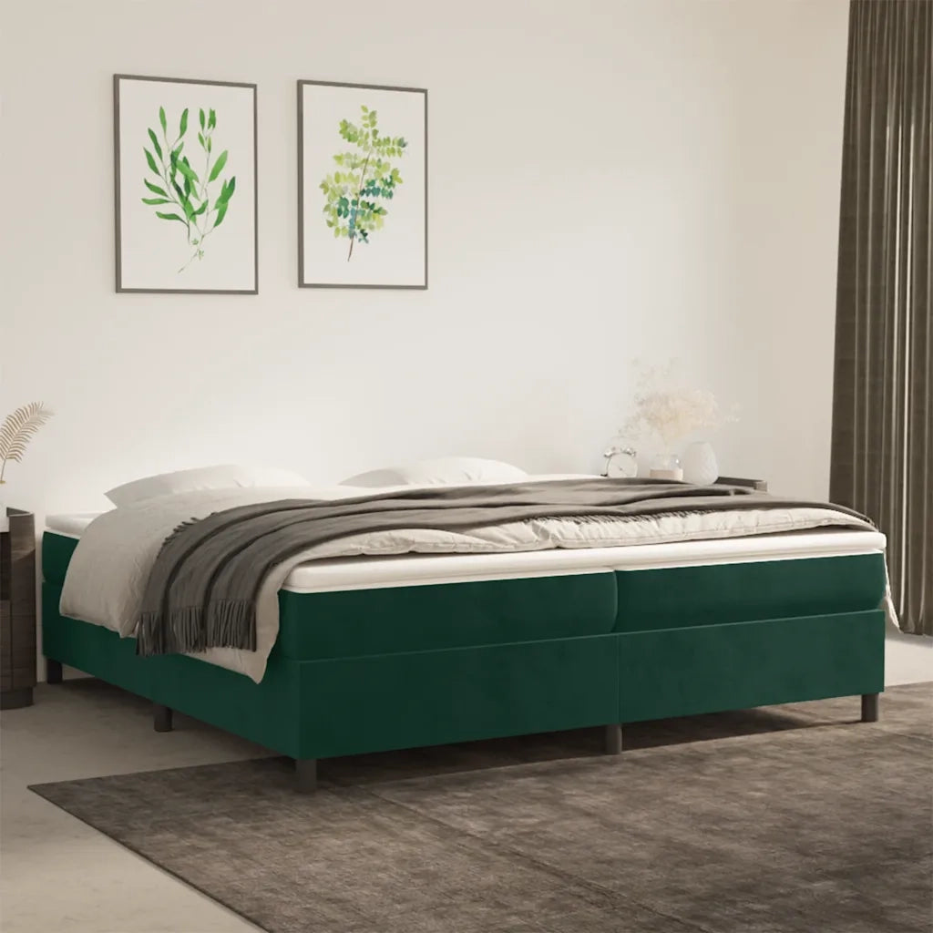 Giroletto a Molle Verde Scuro 200x200 cm in Velluto cod mxl 58965