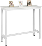 Tavolo da Bar - Tavolo Alto - Per Cucina e Bar - Tavoli da Bar - Tavoli - Superficie in MDF e Struttura in Metallo - 120 x 100 x 40 CM - Bianco