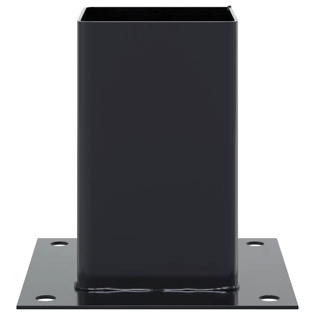 Basi per Pali Quadrati 12 pz 91x91mm Acciaio Verniciato Polvere 42000029