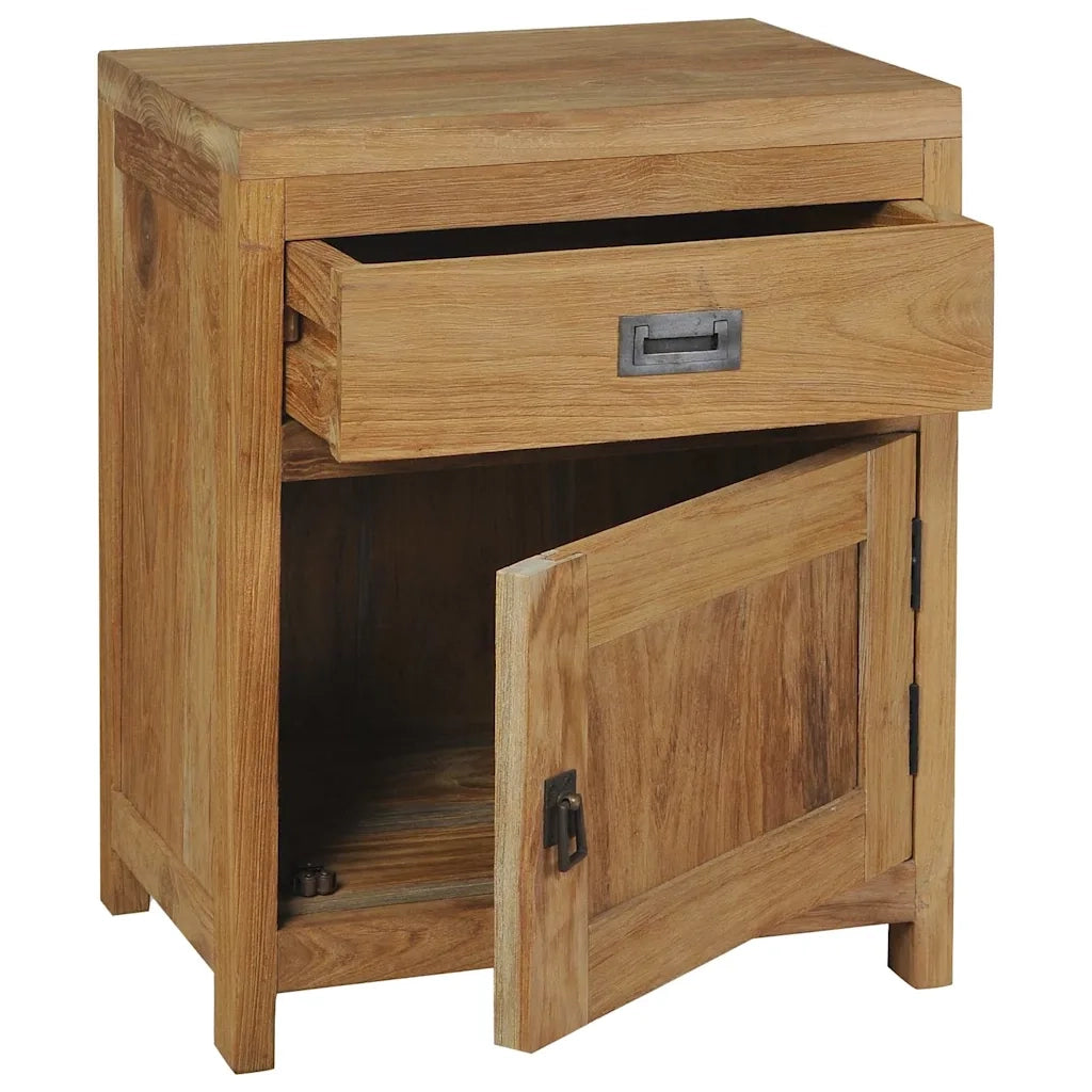 Comodino in Legno Massello di Teak 40x30x50 cm cod mxl 31070