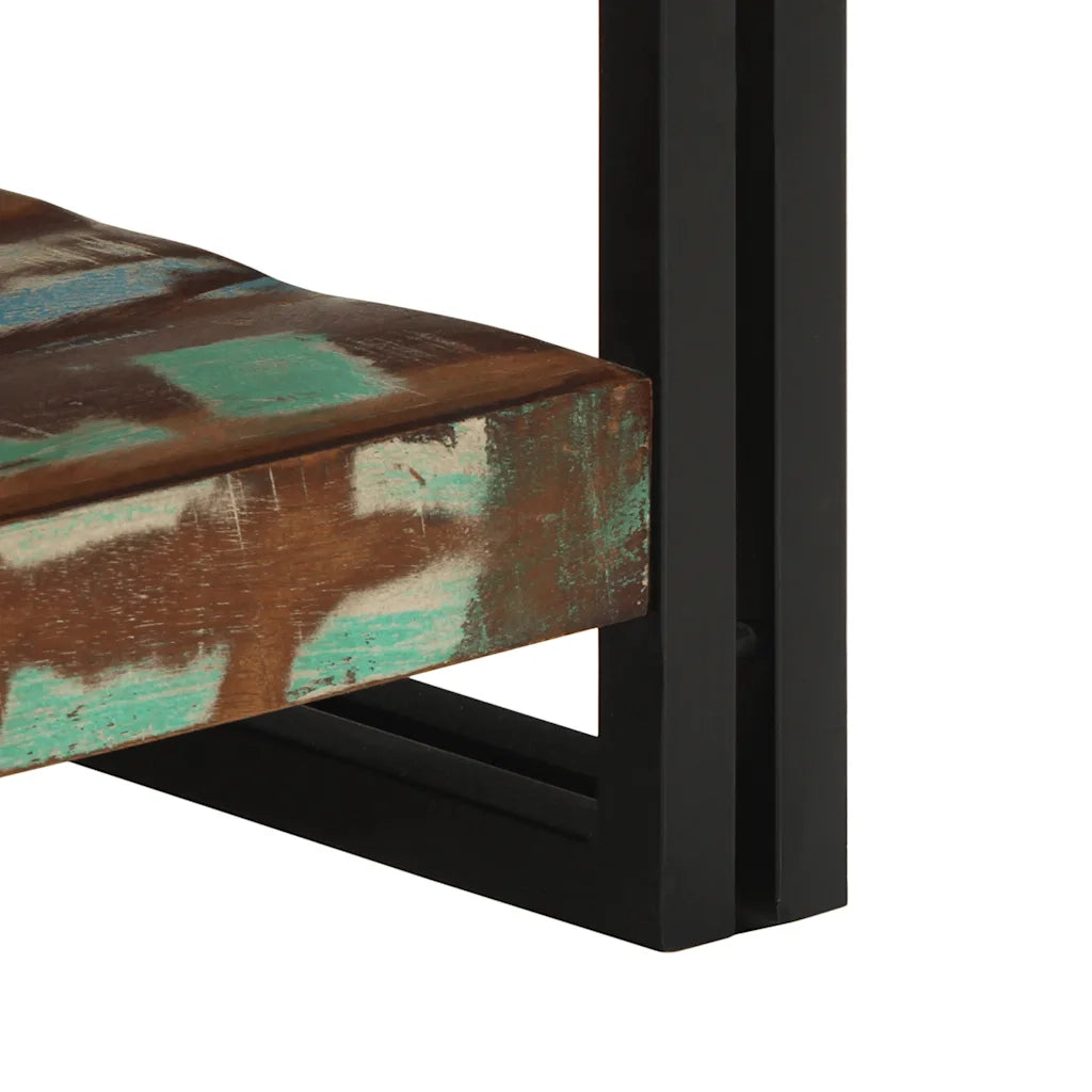 Tavolino Salotto Multicolore 50x50x38cm Legno Massello Recupero 4102723