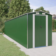 Capanno da Giardino Verde 192x938x223 cm Acciaio Zincato cod mxl 65884