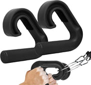 Fascia per allenamento - Manubri per allenamento - Allenamento di forza - Supporto ergonomico per polso - 13,3 x 13,3 x 3 cm - Nero