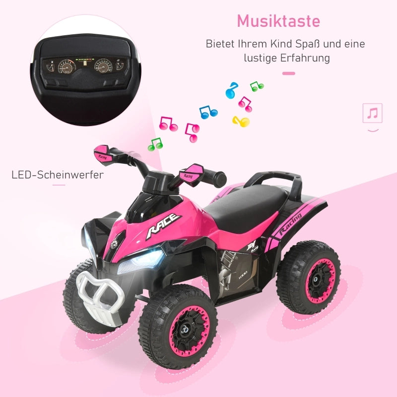Macchina cavalcabile, giocattolo cavalcabile, veicolo per bambini dai 18 ai 36 mesi, rosa