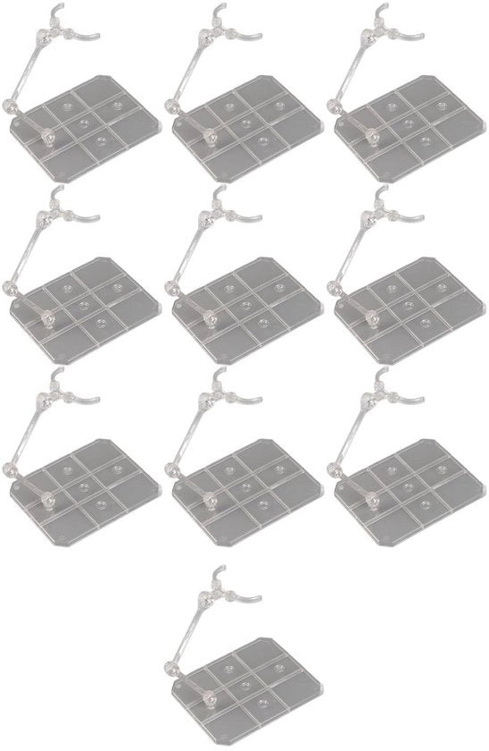 Supporto di posizionamento per figurine - 10 Set - Ampia compatibilità - Per figurine da 6 pollici - Buona stabilità - Materiale acrilico premium - Standard per figurine