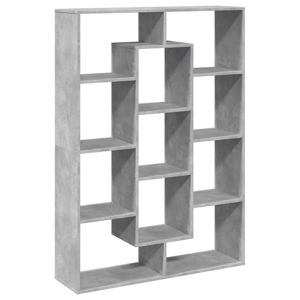 Libreria Grigio Cemento 102x29x143 cm in Legno Multistrato 3310301