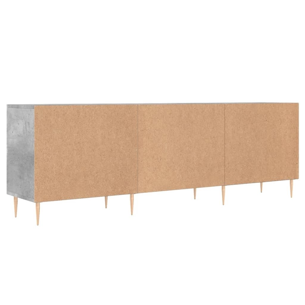 Mobile TV multimediale scaffale TV credenza mobile TV sala da pranzo soggiorno camera da letto 150 x 30 x 50 cm legno ingegnerizzato grigio 02_0025997