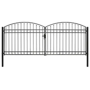 Cancello recinzione ASSEN doppia anta arco superiore 400x175 cm 143095