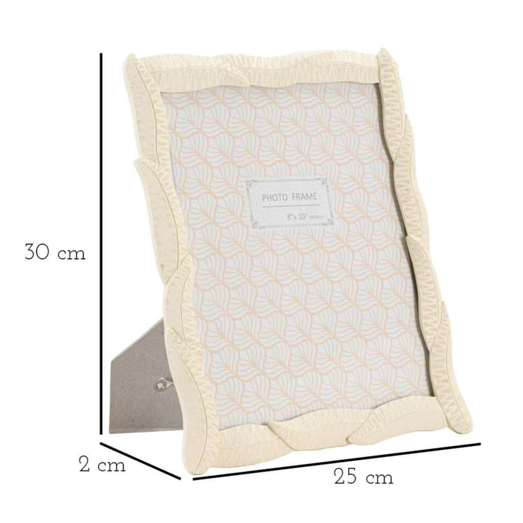 Portafoto Olistic 36, Beige, Poliresina, 25x2x30 cm