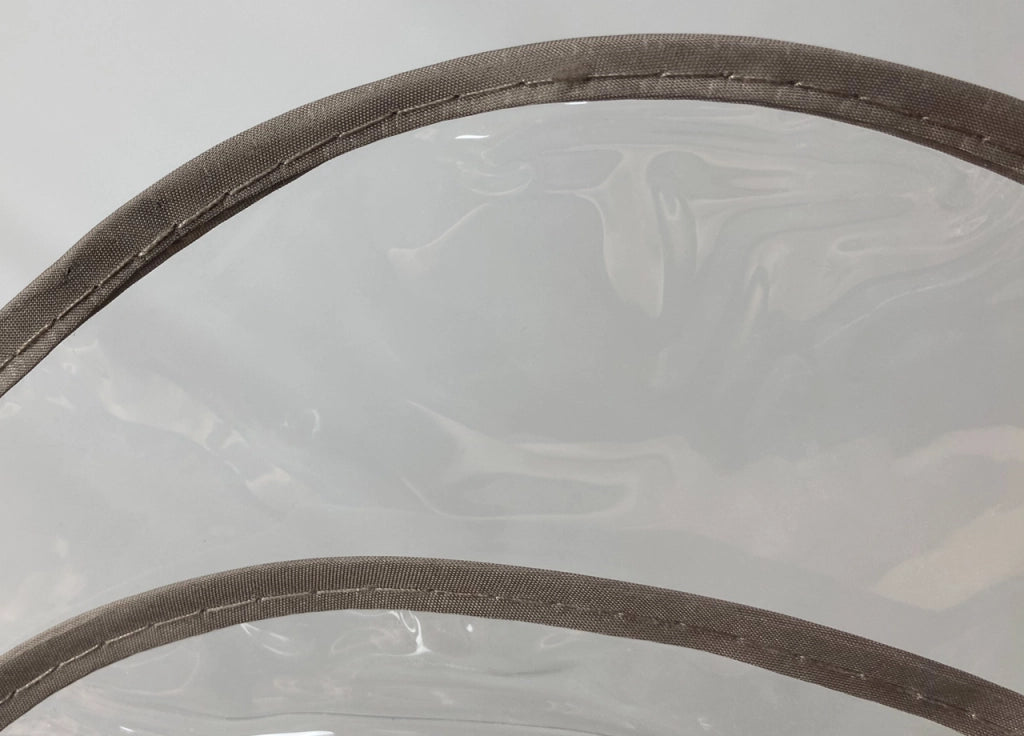 Tovaglia Antimacchia Plastificata Crystal  PVC Trasparente Proteggi Tavolo Con Bordo - 140x160 - Trasparente
