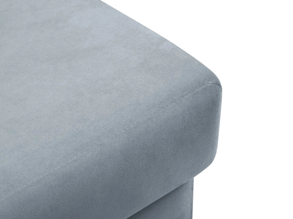 Cosmopolitan Design - Pouf "Kyoto" in velluto azzurro 