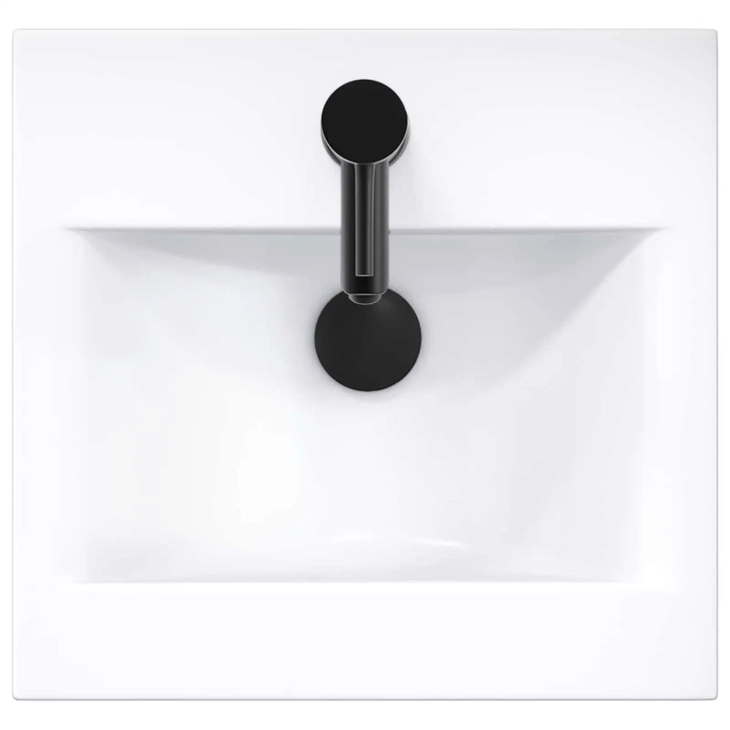 Mobile da bagno con lavabo Sonoma grigio 42 x 40 x 84,5 cm 890030