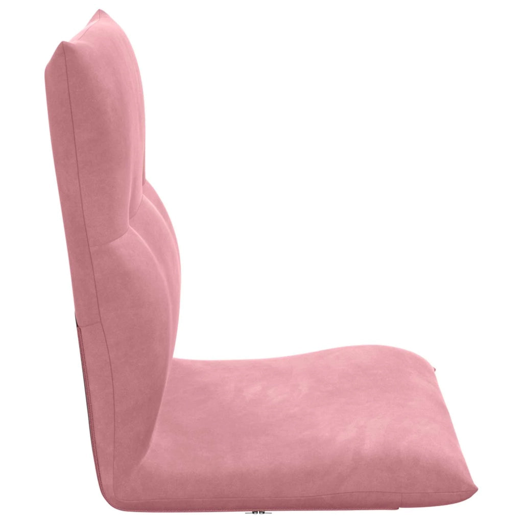 Sedia a pavimento regolabile Rosa Velluto