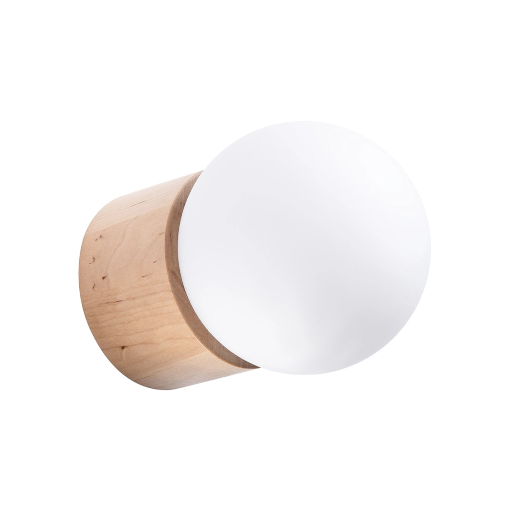 Applique minimalista legno chiaro Zenito Pure Lume G9