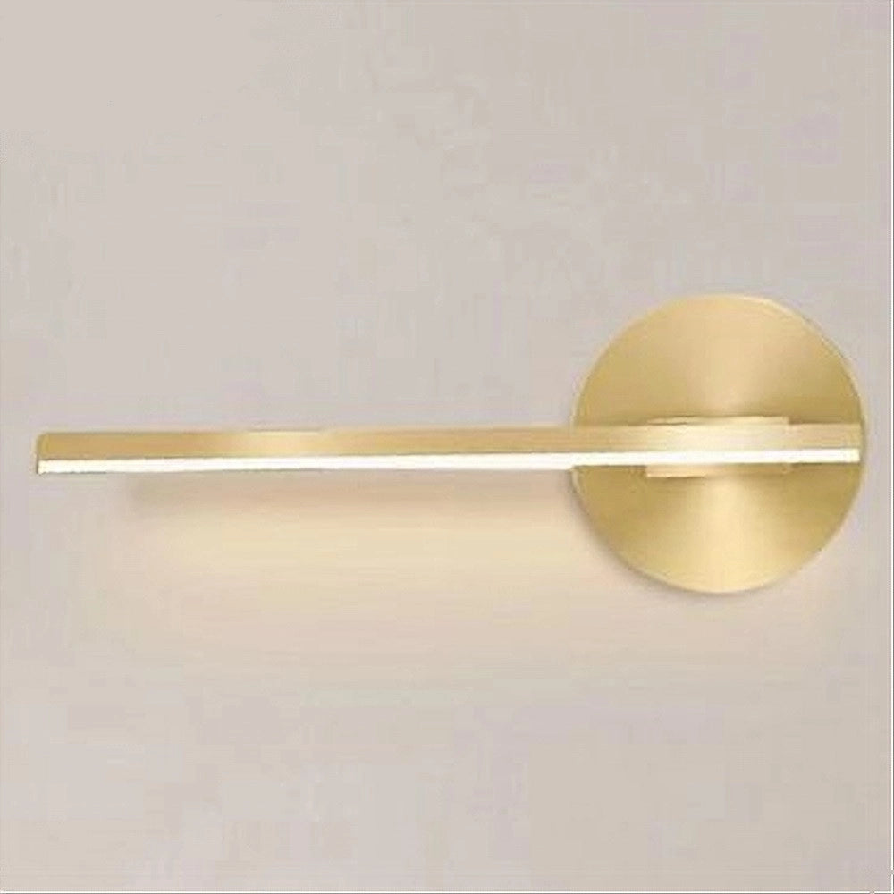Trade Shop - Applique Da Parete Led 13 W Lineare Orientabile Oro Lampada Luce Naturale 50384 -
