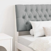 Testiera imbottita-Testiera con Cuscini-Testata Grigio chiaro 100 cm Pino massello 959176