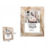 Trade Shop - Cornice Foto Portafoto Quadri Tele Poster 18 X 24 Cm Modello Effetto Marmo 71661 -