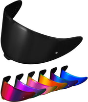 Visiera UV protettiva - Adatto per Shoei NXR2/Z8/RF-1400/X-SPR Pro - Vetro frontale sostituibile - Disponibile in diverse colori - Inclusi clip di fissaggio - Visiera per motocicletta