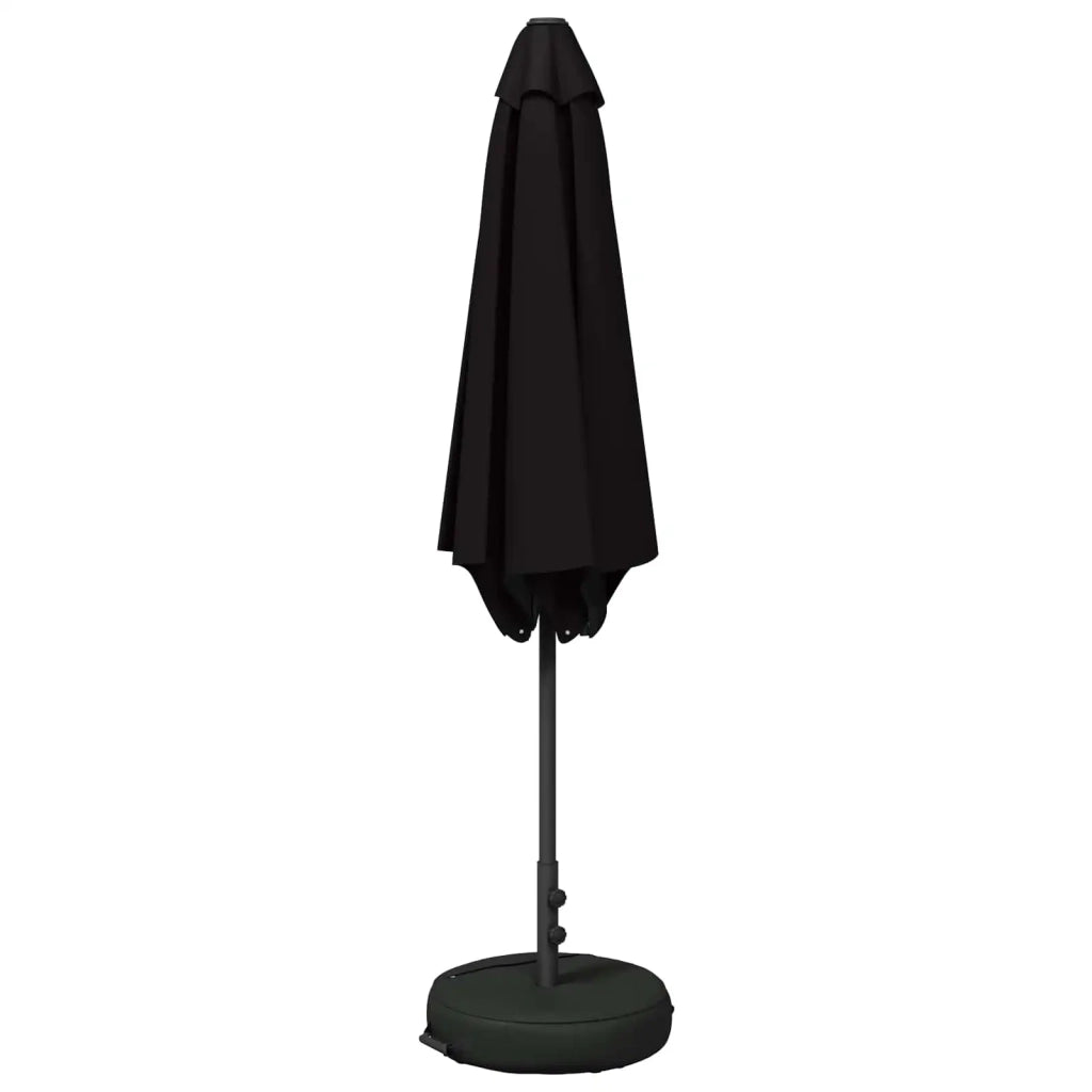 Ombrello da giardino 270 x 270 cm Poliestere Rettangolare Nero 42036227