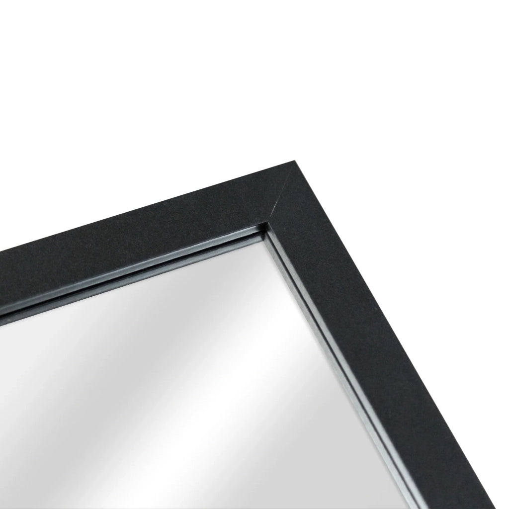 Specchio a bilico a figura intera 150 x 35 cm per camera da letto o bagno nero 03_0007974