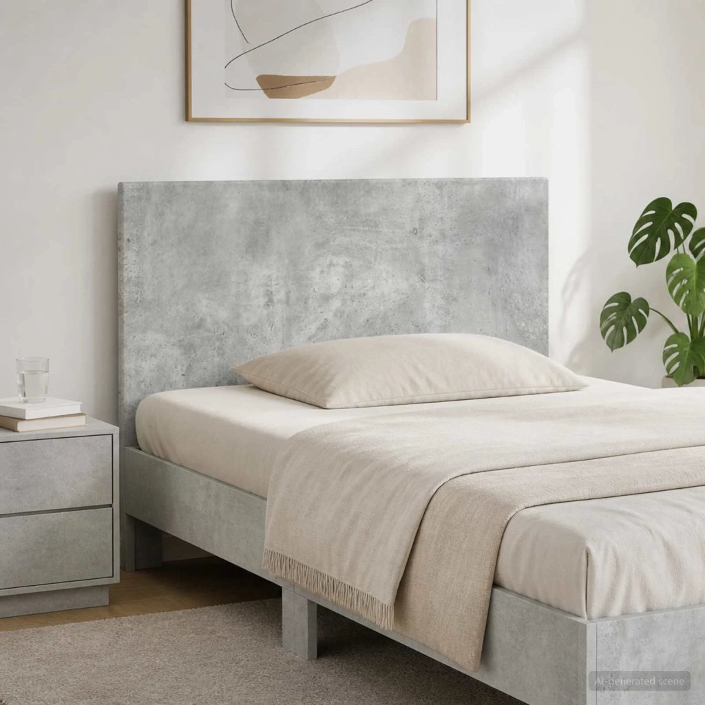 Testiera da Muro BREDA Grigio Cemento Legno ingegnerizzato 897638