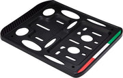 Sostituto di targa per motocicletta - stile e durata - 1 pezzo - Carbonio Tricolore