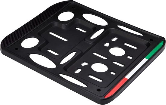 Sostituto di targa per motocicletta - stile e durata - 1 pezzo - Carbonio Tricolore