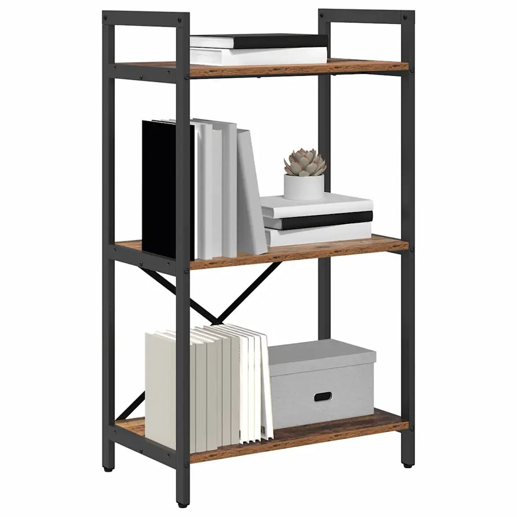 Libreria-Scaffale per Libri-Mobile di Stoccaggio Legno vecchio 56 x 34 x 96 cm Legno multistrato